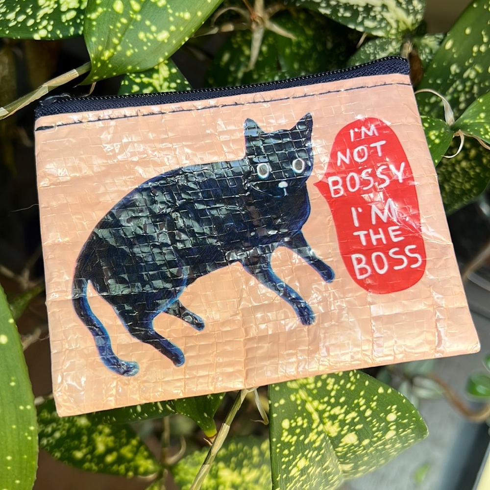 I’m Not Bossy Peach Cat Coin Pouch